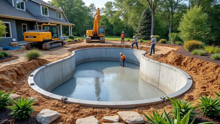 découvrez combien de temps il faut pour construire une piscine complète, de la préparation du terrain à la finition, et planifiez votre projet en toute sérénité.