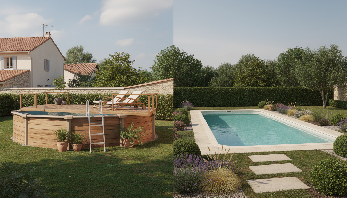 Comparaison entre piscine hors sol et piscine creusée 2 découvrez les différences clés entre piscine hors sol et piscine creusée pour choisir la meilleure option selon votre budget, espace et entretien.