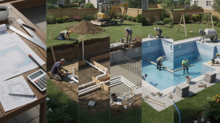 Les étapes clés pour construire une piscine soi-même 1 découvrez les étapes clés pour construire une piscine soi-même, du choix de l'emplacement à la finition, et réalisez votre projet en toute autonomie.