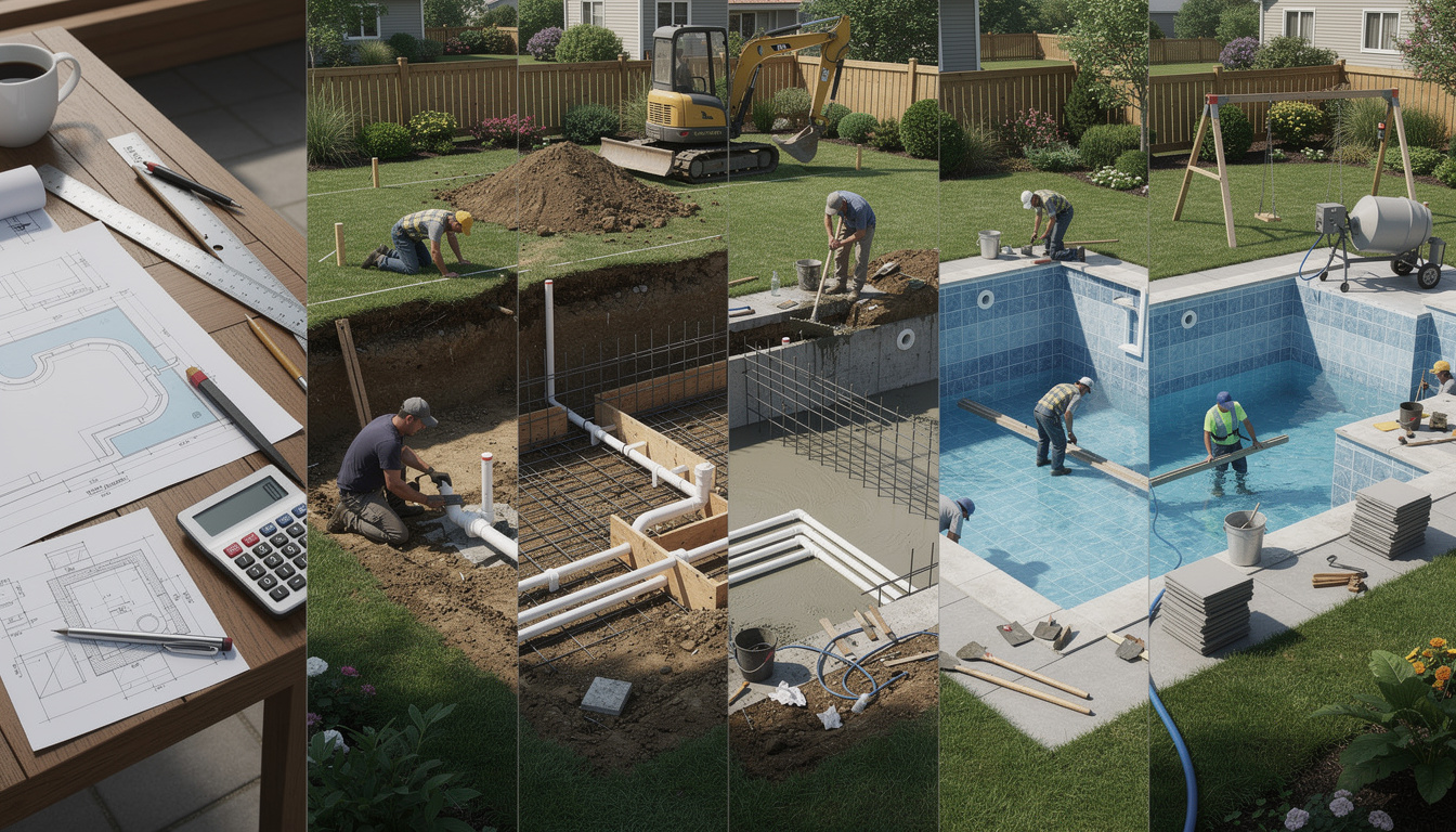 Les étapes clés pour construire une piscine soi-même