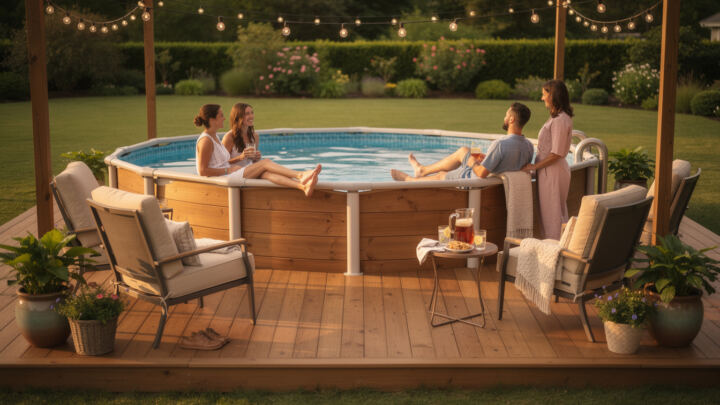 Comment transformer une piscine hors sol en espace convivial 1 découvrez comment transformer votre piscine hors sol en un espace convivial et accueillant pour profiter des moments de détente en famille ou entre amis.