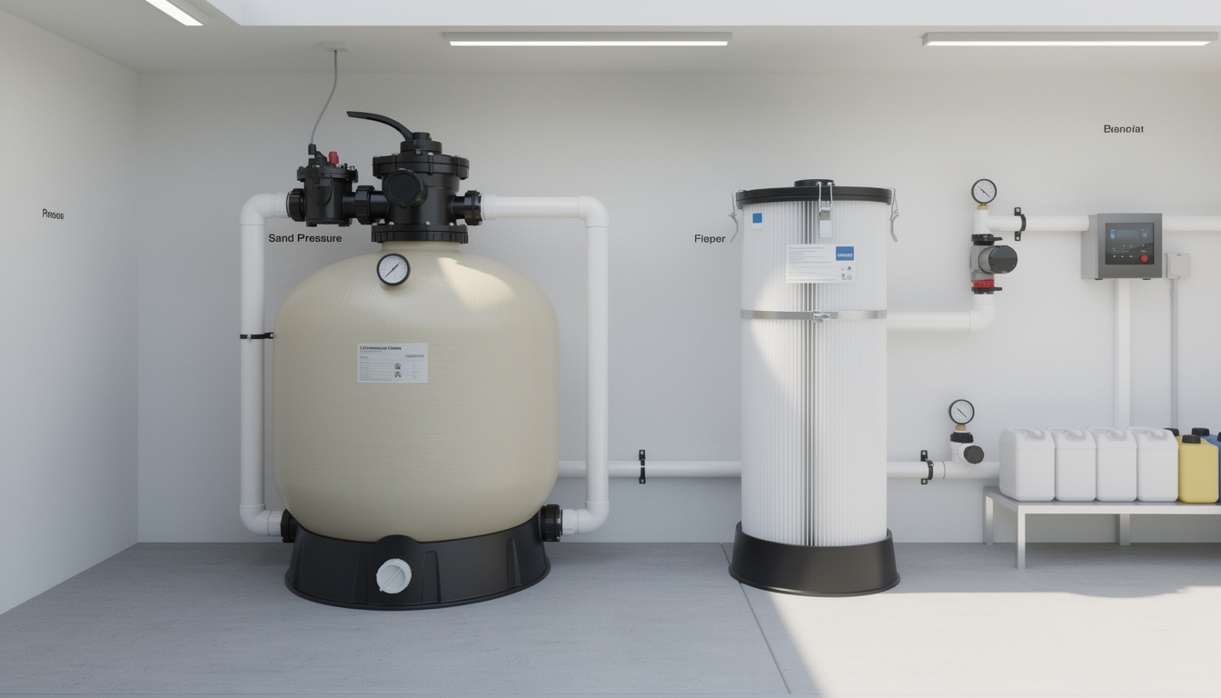 La filtration à sable ou à cartouche : quel choix faire 2 découvrez les différences entre la filtration à sable et à cartouche pour choisir la solution idéale pour votre piscine et garantir une eau propre et claire.