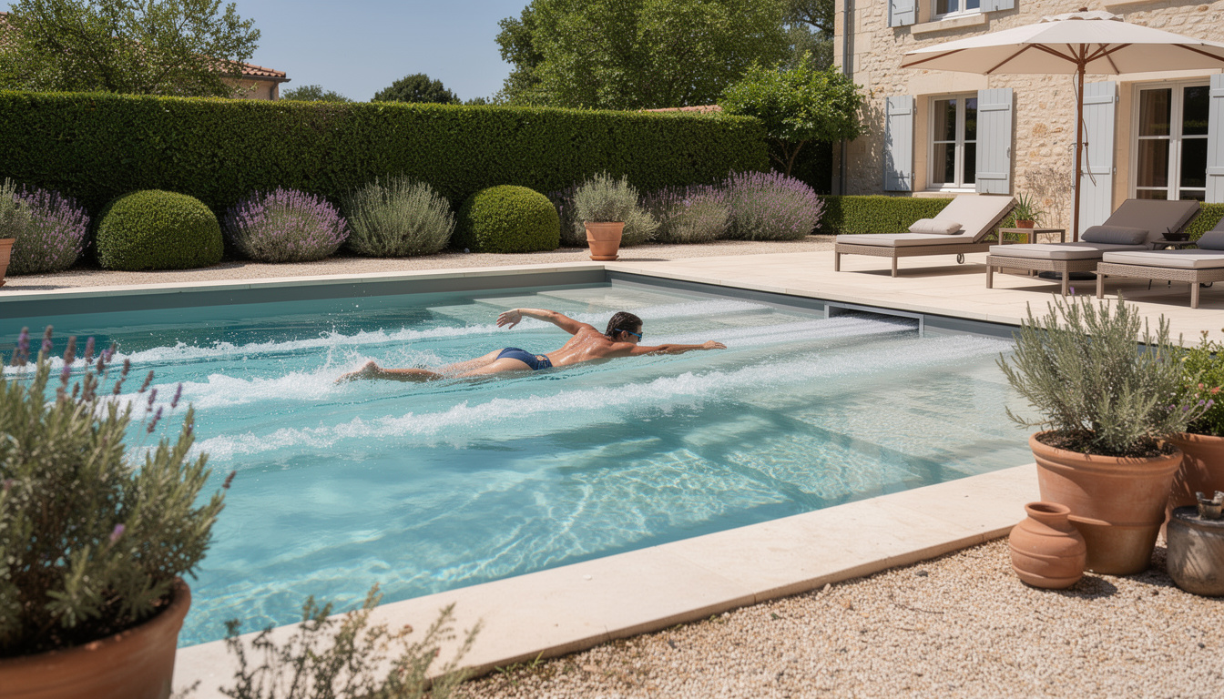 Pourquoi privilégier la nage à contre-courant dans une piscine 2 découvrez les avantages de la nage à contre-courant en piscine, un exercice idéal pour renforcer vos muscles, améliorer votre endurance et profiter d'un entraînement complet à domicile.